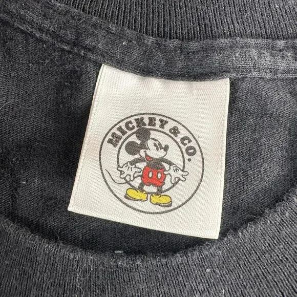VTG Mickey Mouse Shirt Mens XL Black "On Film" Single Stitch 90's USA - Picture 3 of 8